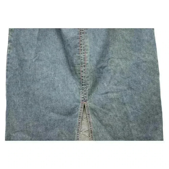 Vintage Y2K No Boundaries Denim Maxi Skirt Size 11 A-Line Boho Hippie - Picture 9 of 11